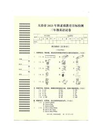 湖北省黄石市大冶市2023-2024学年三年级上学期期末英语试题