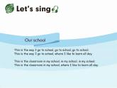 人教版PEP小学英语四年级下册Unit 1 My school PB let's learn 优质课件+教案+练习+动画素材