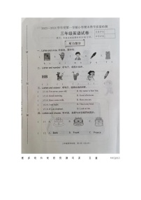 河北省唐山市迁安市2023-2024学年三年级上学期期末英语试题