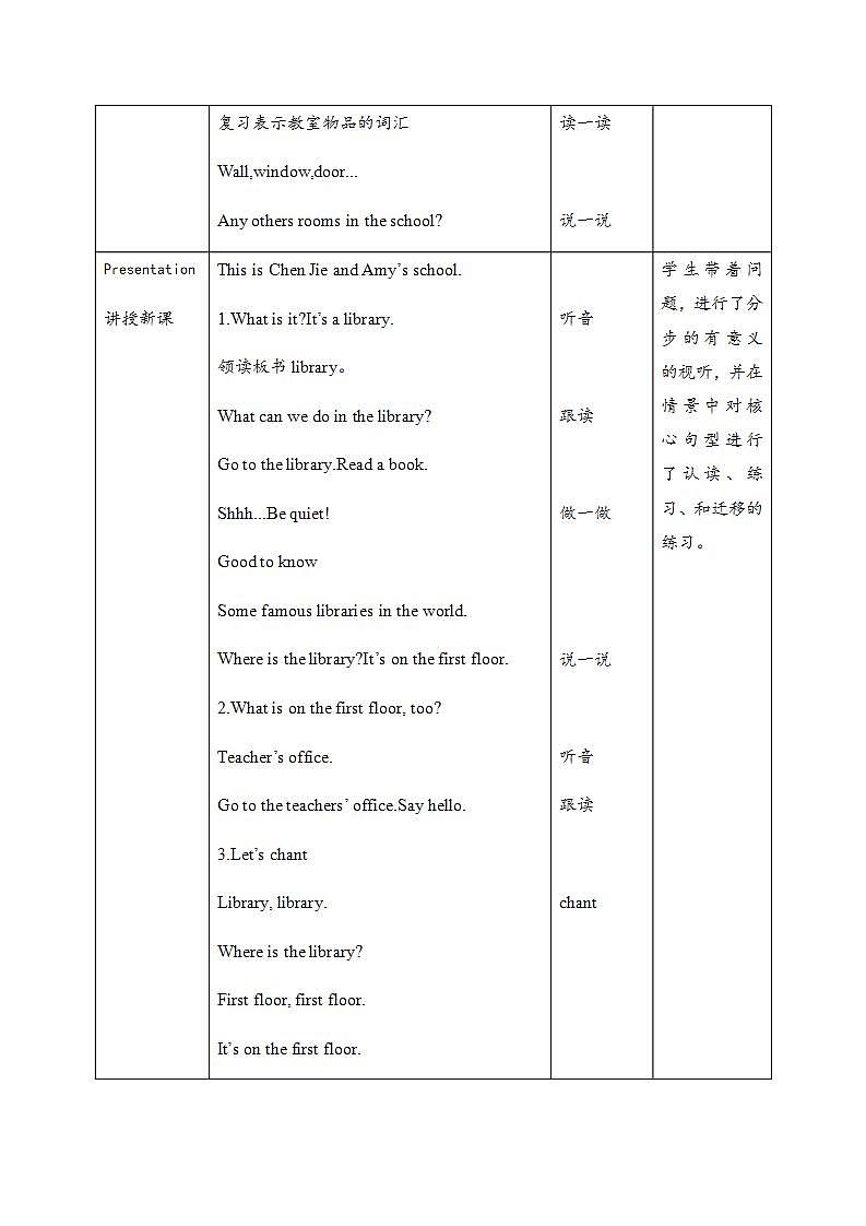 【核心素养】人教PEP版四年级下英语Unit 1  My school Part A let’s learn（PPT课件+教案+习题）02