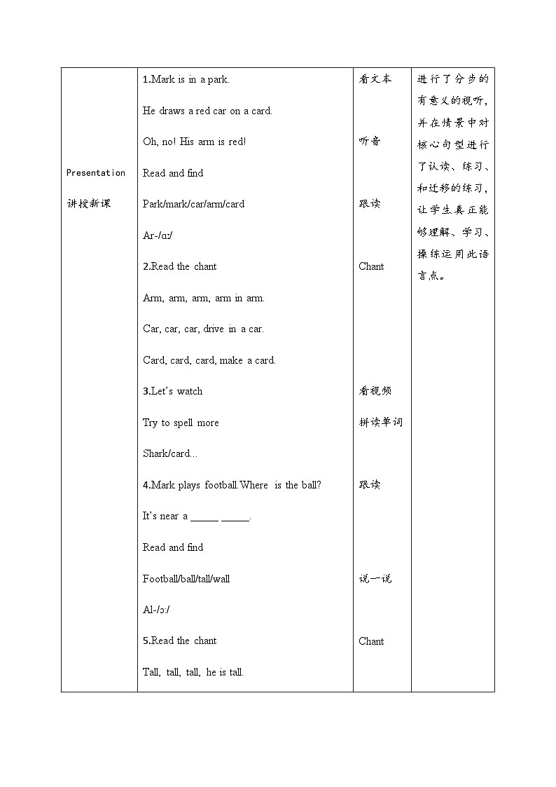 【核心素养】人教版四年级下英语Unit3 Weather Part A let’s  spell  教案第2页