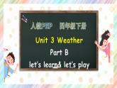 【核心素养】人教PEP版四年级下英语Unit 3 Weather PartB Let’s learn（PPT课件+教案+习题）