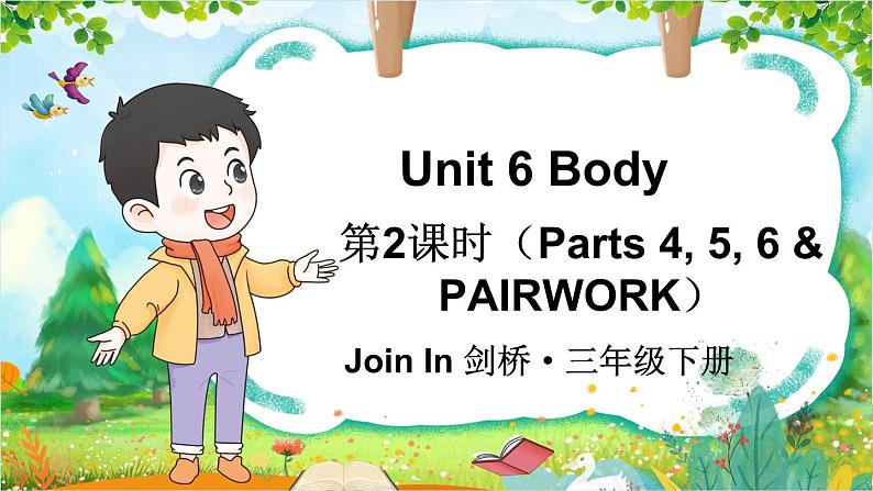 Unit 6 Body  第2课时（Parts 4, 5, 6 & PAIRWORK）（课件+素材）2023--2024学年Join in 外研剑桥英语三年级下册01