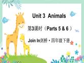 Unit 3  Animals 第3课时（Parts 5 & 6 ）（课件+素材）2023--2024学年Join in 外研剑桥英语四年级下册