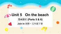 外研剑桥版五年级下册Unit 5 On the beach背景图课件ppt