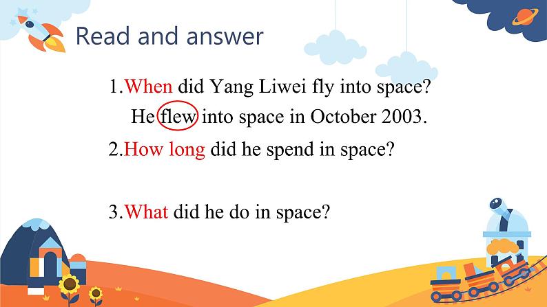 外研版（三起）六年级下册M7U1 He spent about twenty-one hours in space. 课件（内嵌音视频）07