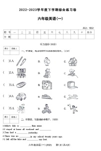 河南省新乡市高新区2022-2023学年度下学期六年级英语期末综合练习卷(一)(附答案)