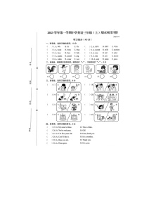 浙江省温州市瑞安市2023-2024学年三年级上学期期末英语试题+