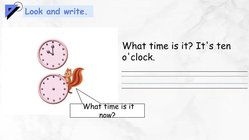 【核心素养】人教版PEP小学英语四年级下册 Unit 2《What time is it》PC 第六课时Read and write&let's check&story time课件+教案05