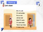 【核心素养】人教版PEP小学英语四年级下册 Unit 3《Weather》PB 第四课时let’s talk 课件+教案