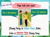 【人教PEP版】六下英语   Unit 1 How tall are you PA let's talk（课件+教案+练习+音视频动画素材）