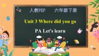 人教版 (PEP)六年级下册Unit 3 Where did you go? Part A精品课件ppt