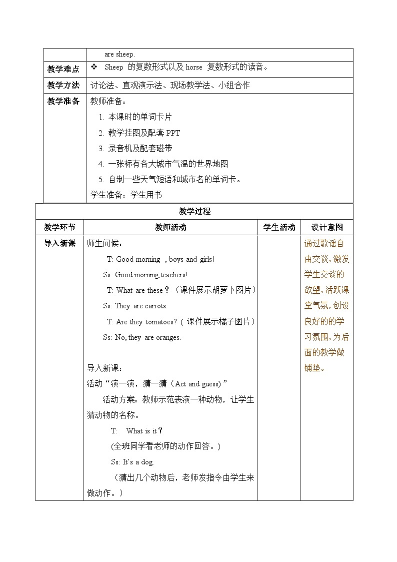 【核心素养】人教版PEP小学英语四年级下册 Unit 4《At the farm》PB 第五课时let’s learn 课件+教案02
