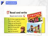 【核心素養(yǎng)】人教版PEP小學(xué)英語四年級下冊 Unit 5《My clothes》PB+C 第六課時Read and write&let's check&story time 課件+教案