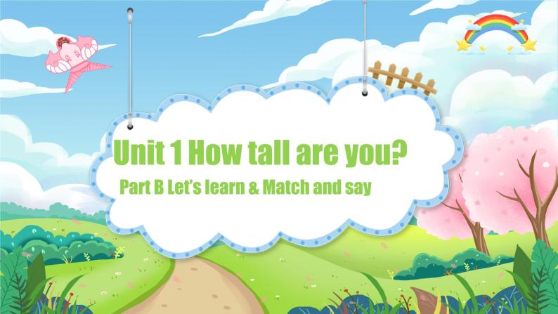人教版PEP英语六下Unit1 第3课时Part B Let’s learn & Match and say课件+教案+音视频（含教学反思）01