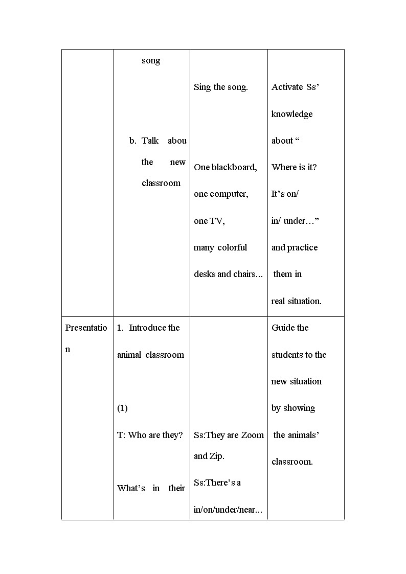 Unit 1 My classroom Part C Story time（教案）人教PEP版英语四年级上册02