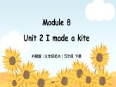 外研版小学英语（三起）五年级下册Module 8 Unit 2 I made a kite 课件