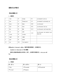 六年级下册英语试题-小升初数词专项讲解及练习（有答案）  全国通用