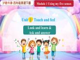 Module 1 Unit 1 Touch and feel  第1课时（课件+素材）2023--2023学年牛津上海版（三起）英语四年级下册