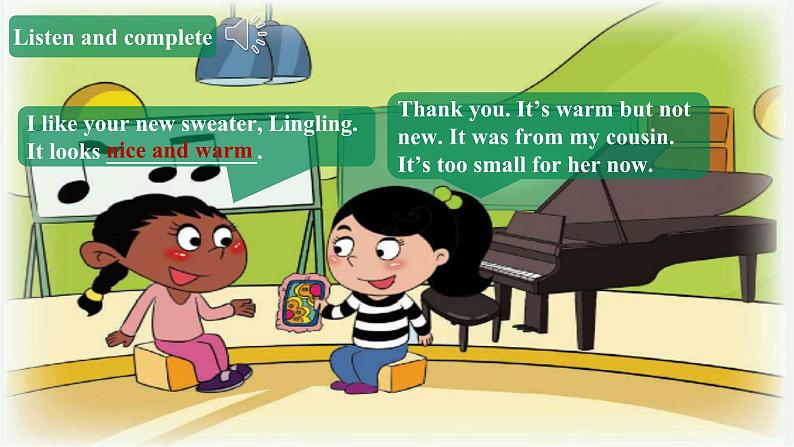 小学英语北京版六年级上册 Unit 6 What is he wearing？Lesson21课件+课时教学设计+单元整体教学设计+素材05