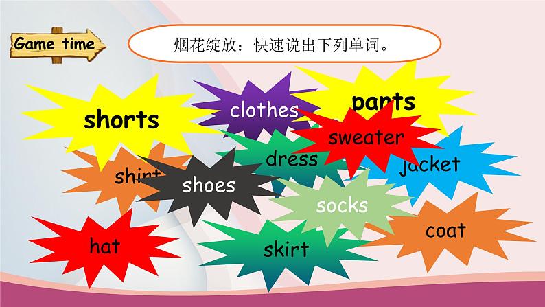 人教版PEP小学英语四年级下册Unit 5 My clothes PB Read and write质课件+教案+练习+动画素材03