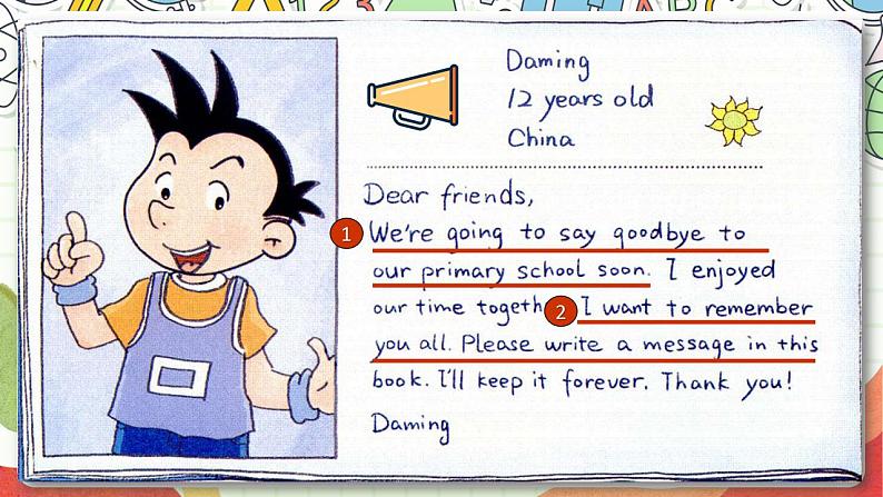 【趣味公开课课堂】外研版三起英语六下  Module9 Unit1 Best wishes for you 课件08