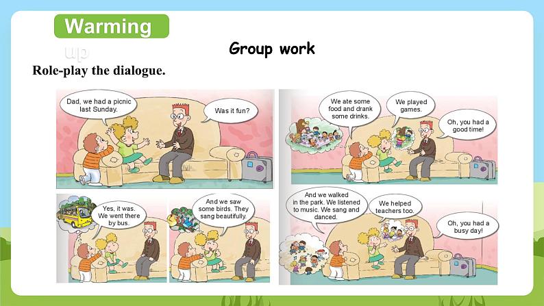 【趣味课堂】外研版三起英语四下 Module 8 Unit 1 《They sang beautifully.》第2课时 课件02