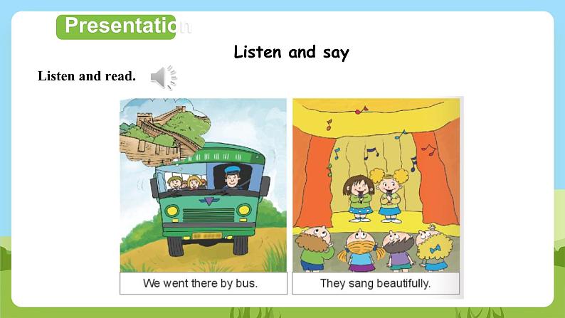 【趣味课堂】外研版三起英语四下 Module 8 Unit 1 《They sang beautifully.》第2课时 课件06