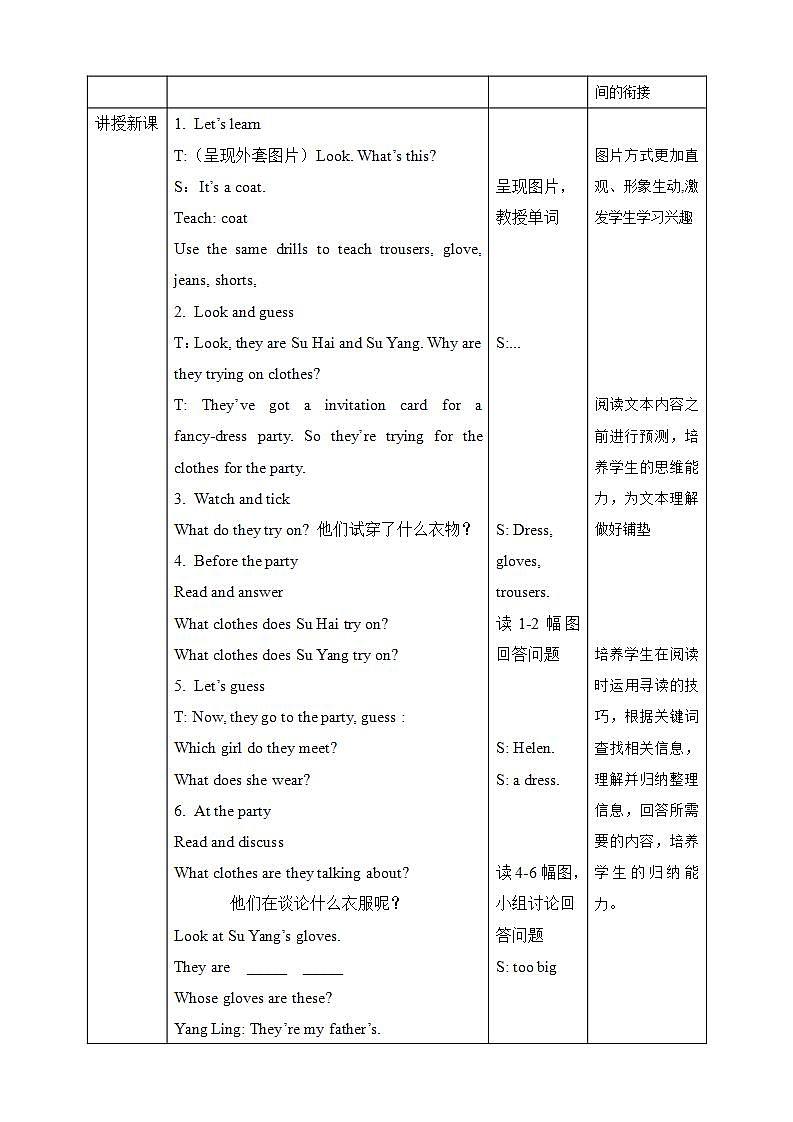 【趣味课堂】牛津译林版英语四下 Unit 6 《Whose dress is this_ Story time》 课件+教案+练习+素材02