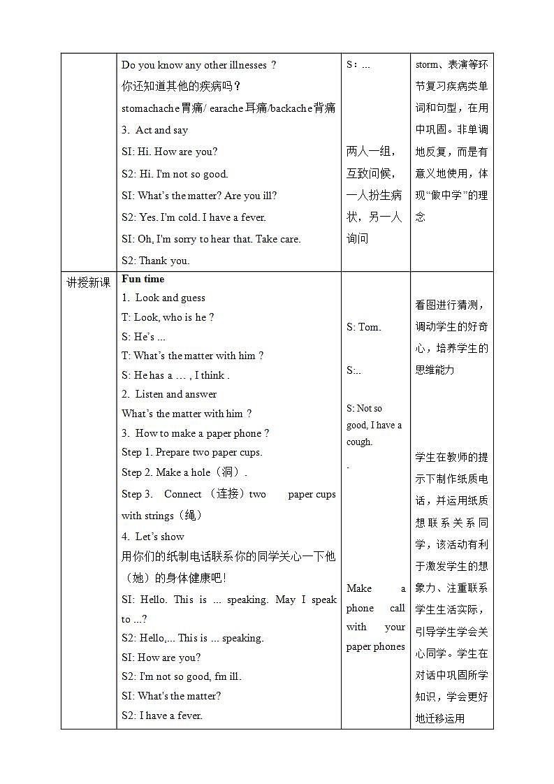 【趣味课堂】牛津译林版英语四下 Unit 8 《How are you_ Fun time & Cartoon time 》课件+教案+练习+素材02