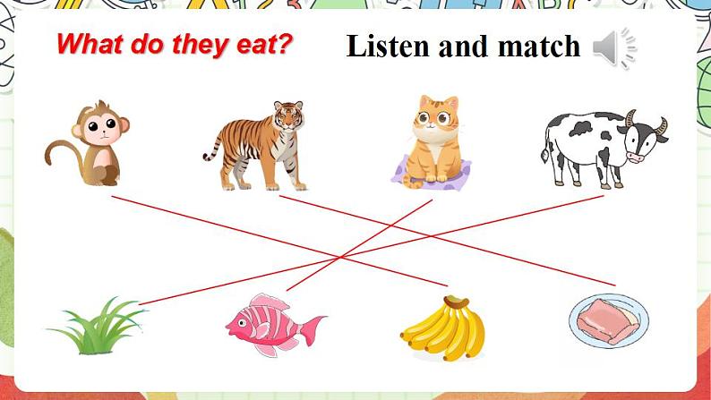 冀教版三起英语三下 Unit 2   Lesson 11《 What do they eat》课件素材第8页