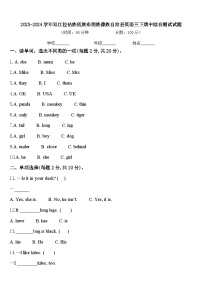 2023-2024学年双江拉祜族佤族布朗族傣族自治县英语三下期中综合测试试题含答案