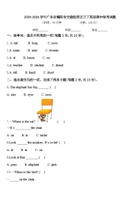 2023-2024学年广东省揭阳市空港经济区三下英语期中统考试题含答案