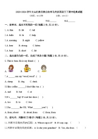 2023-2024学年文山壮族苗族自治州马关县英语三下期中经典试题含答案