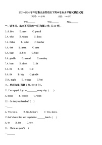 2023-2024学年尼勒克县英语三下期中学业水平测试模拟试题含答案