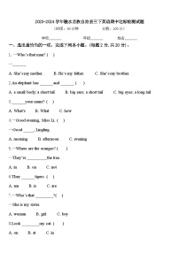 2023-2024学年融水苗族自治县三下英语期中达标检测试题含答案