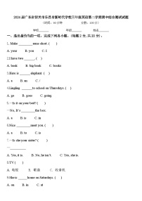 2024届广东省韶关市乐昌市新时代学校三年级英语第二学期期中综合测试试题含答案