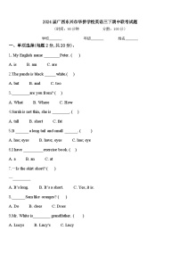 2024届广西东兴市华侨学校英语三下期中联考试题含答案