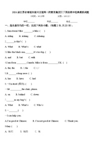 2024届江苏省南通市崇川区通师二附教育集团三下英语期中经典模拟试题含答案