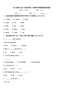 2024届新宁县三年级英语第二学期期中质量跟踪监视试题含答案