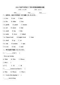 2024年南平市英语三下期中质量检测模拟试题含答案