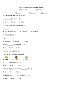 2024年上林县英语三下期中检测试题含答案