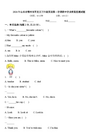 2024年山东省德州市开发区三年级英语第二学期期中学业质量监测试题含答案