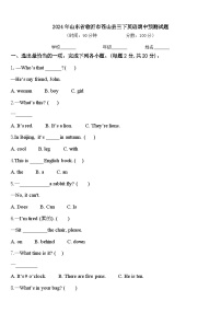 2024年山东省临沂市苍山县三下英语期中预测试题含答案