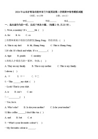 2024年山东省青岛市胶州市三年级英语第二学期期中统考模拟试题含答案