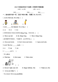 2024年汝城县英语三年级第二学期期中预测试题含答案