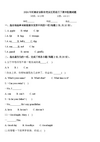 2024年河南省安阳市龙安区英语三下期中监测试题含答案