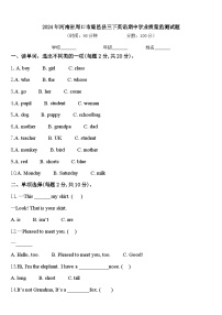 2024年河南省周口市鹿邑县三下英语期中学业质量监测试题含答案