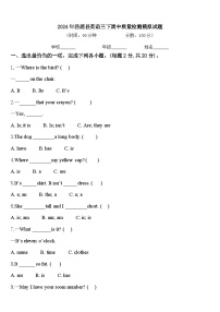 2024年泾源县英语三下期中质量检测模拟试题含答案