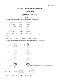 2022-2023学年河南省濮阳市清丰县湘鲁版六年级上册期中学情诊断英语试卷（）